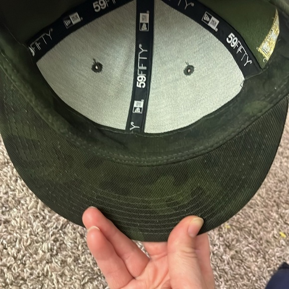 Detroit tigers camo with gold accents new era 59FIFTY cap size 6 5/8 - Picture 8 of 12